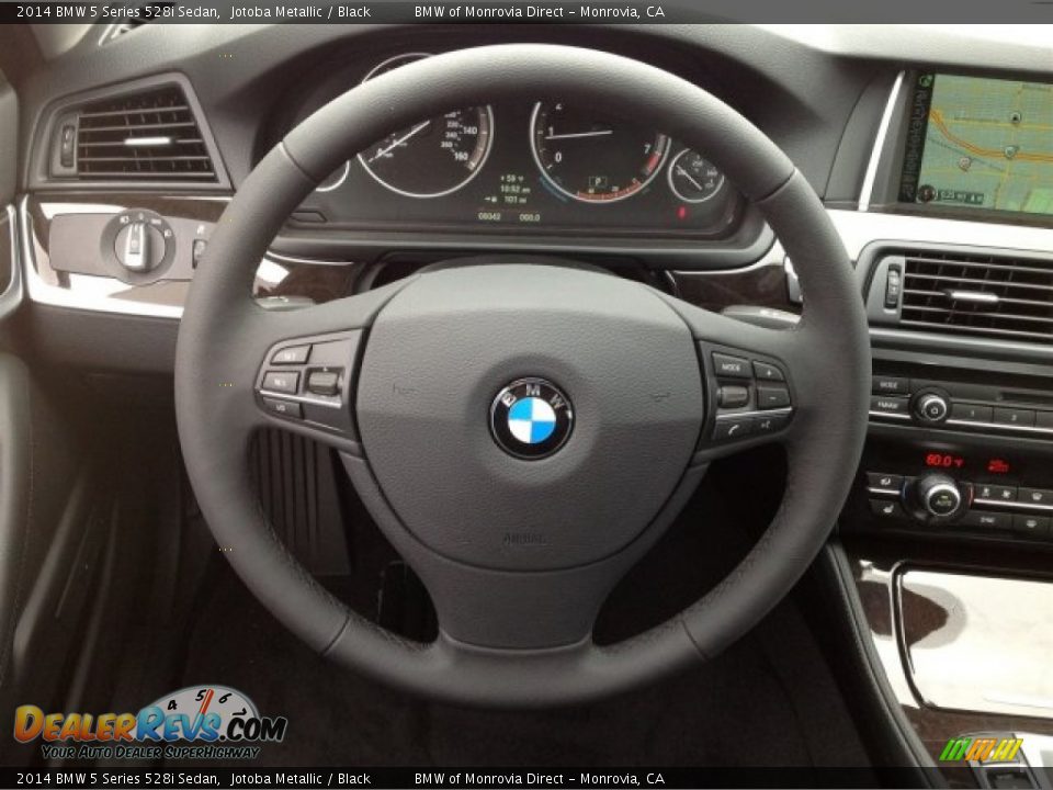 2014 BMW 5 Series 528i Sedan Jotoba Metallic / Black Photo #6