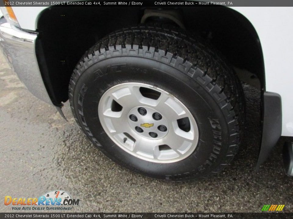 2012 Chevrolet Silverado 1500 LT Extended Cab 4x4 Summit White / Ebony Photo #3