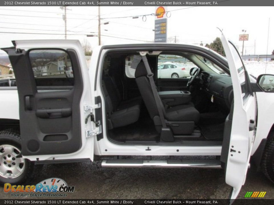 2012 Chevrolet Silverado 1500 LT Extended Cab 4x4 Summit White / Ebony Photo #15