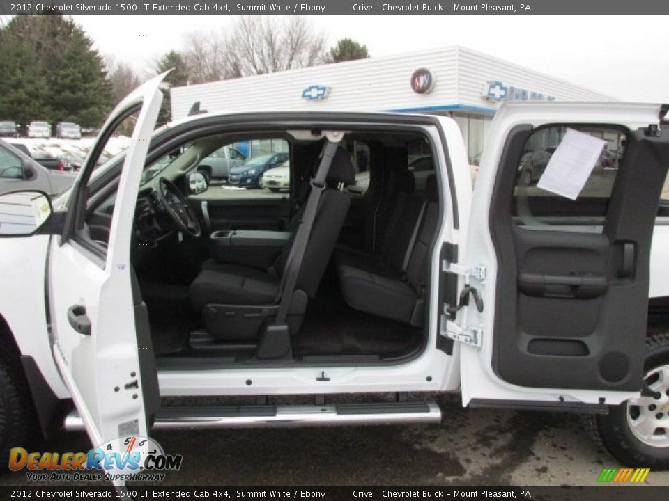 2012 Chevrolet Silverado 1500 LT Extended Cab 4x4 Summit White / Ebony Photo #16