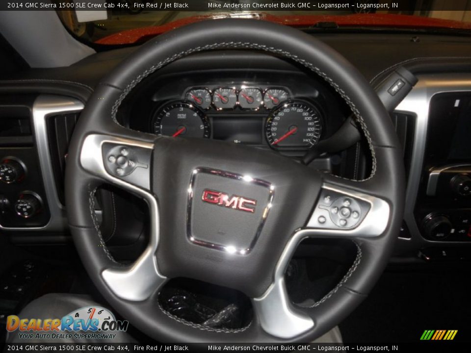 2014 GMC Sierra 1500 SLE Crew Cab 4x4 Fire Red / Jet Black Photo #7