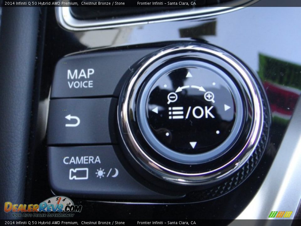 Controls of 2014 Infiniti Q 50 Hybrid AWD Premium Photo #13