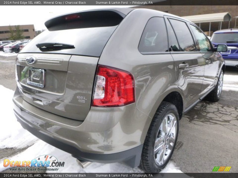 2014 Ford Edge SEL AWD Mineral Gray / Charcoal Black Photo #2