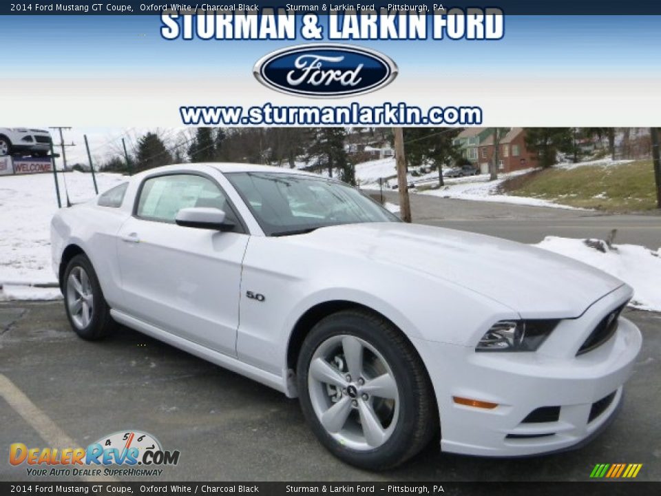 2014 Ford Mustang GT Coupe Oxford White / Charcoal Black Photo #1