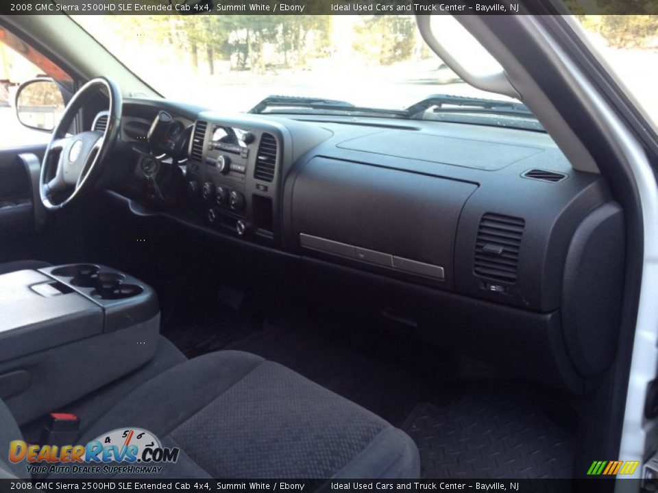 2008 GMC Sierra 2500HD SLE Extended Cab 4x4 Summit White / Ebony Photo #6
