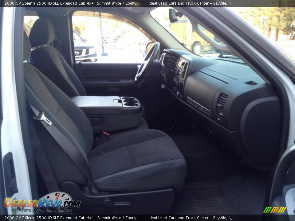 2008 GMC Sierra 2500HD SLE Extended Cab 4x4 Summit White / Ebony Photo #7