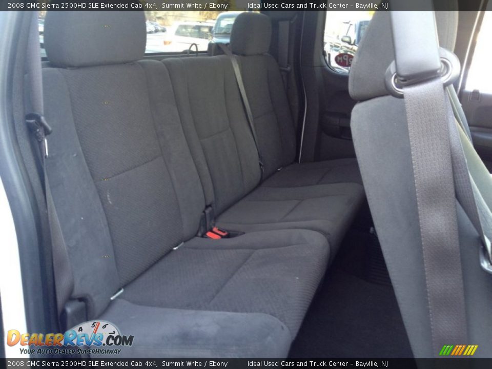 2008 GMC Sierra 2500HD SLE Extended Cab 4x4 Summit White / Ebony Photo #8
