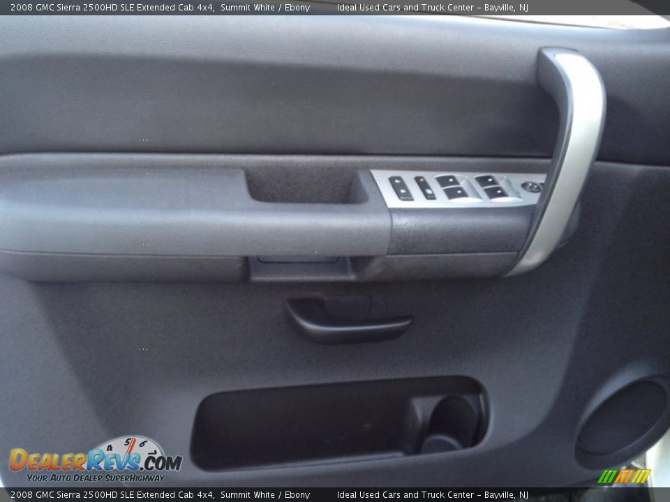 2008 GMC Sierra 2500HD SLE Extended Cab 4x4 Summit White / Ebony Photo #14