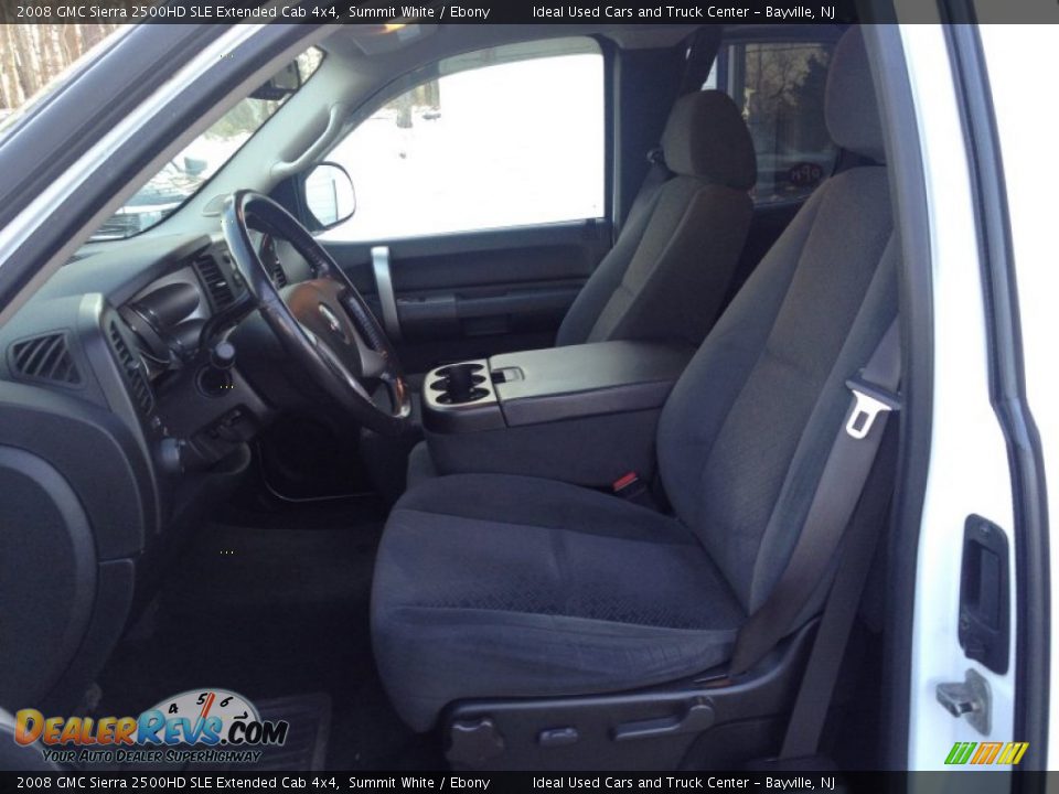 2008 GMC Sierra 2500HD SLE Extended Cab 4x4 Summit White / Ebony Photo #15