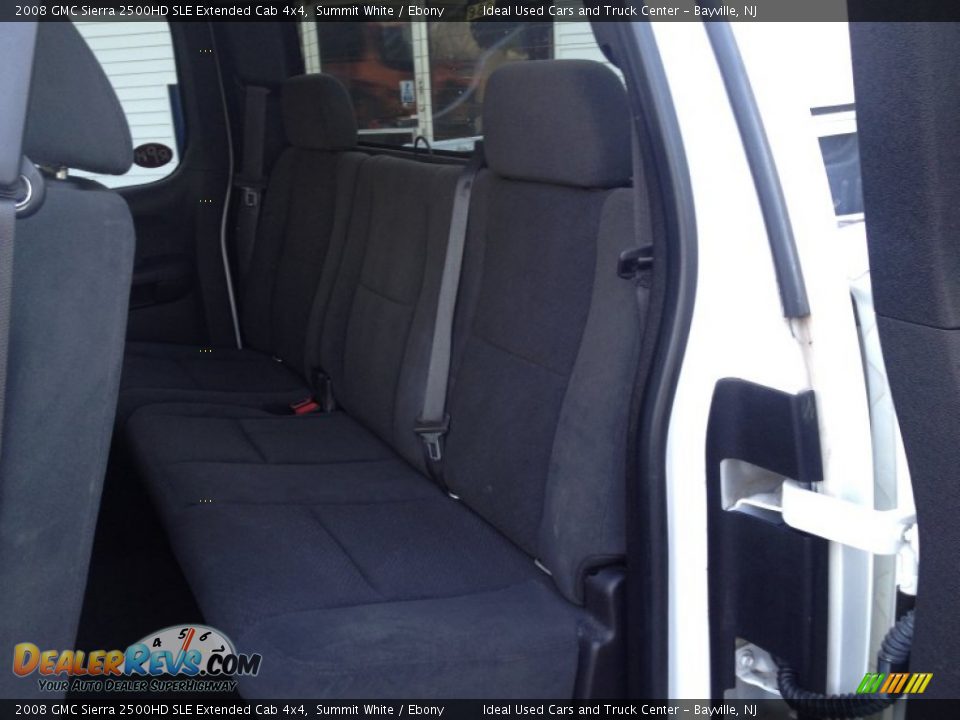 2008 GMC Sierra 2500HD SLE Extended Cab 4x4 Summit White / Ebony Photo #16