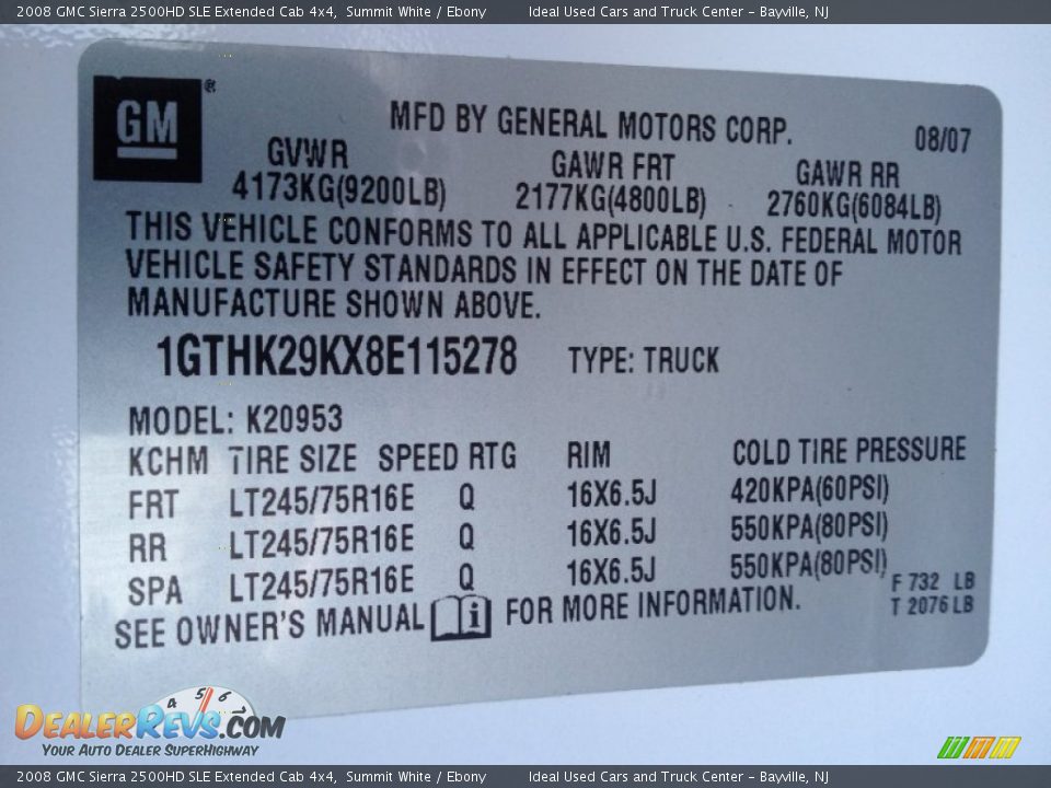 2008 GMC Sierra 2500HD SLE Extended Cab 4x4 Summit White / Ebony Photo #17