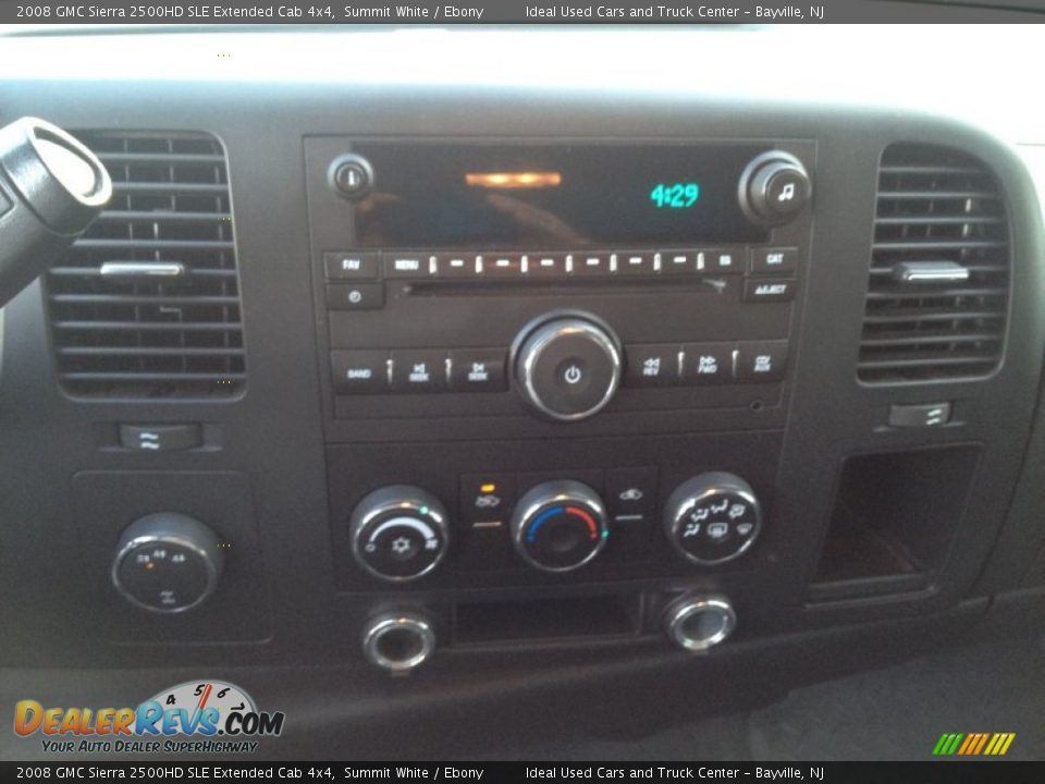 2008 GMC Sierra 2500HD SLE Extended Cab 4x4 Summit White / Ebony Photo #18