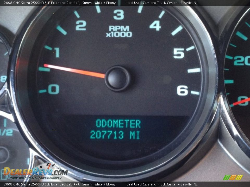 2008 GMC Sierra 2500HD SLE Extended Cab 4x4 Summit White / Ebony Photo #19