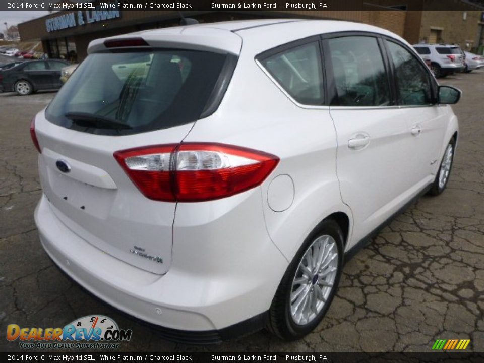 2014 Ford C-Max Hybrid SEL White Platinum / Charcoal Black Photo #2