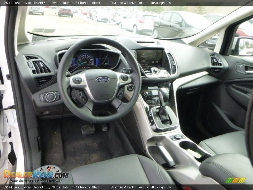 2014 Ford C-Max Hybrid SEL White Platinum / Charcoal Black Photo #10