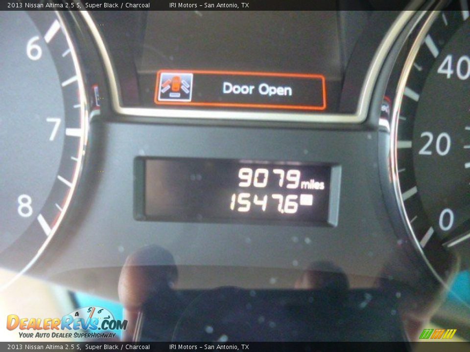 2013 Nissan Altima 2.5 S Super Black / Charcoal Photo #16