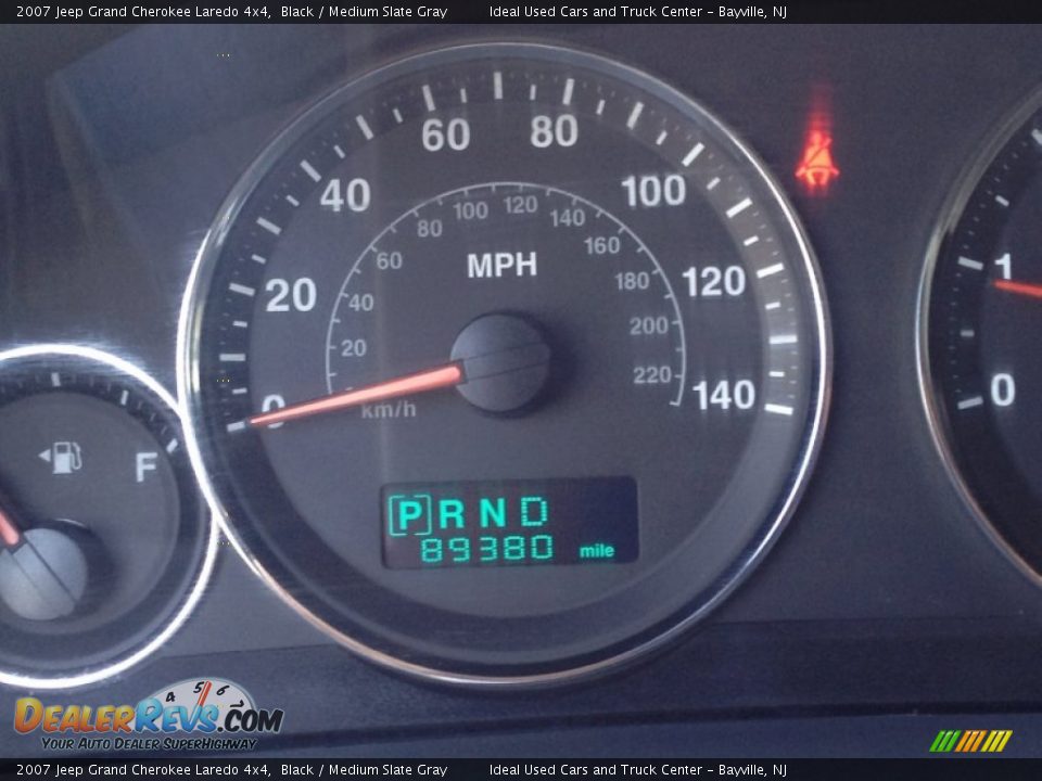 2007 Jeep Grand Cherokee Laredo 4x4 Black / Medium Slate Gray Photo #29