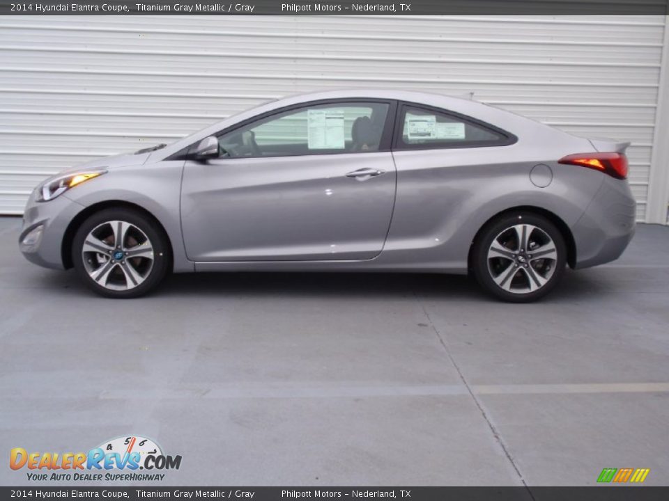 Titanium Gray Metallic 2014 Hyundai Elantra Coupe  Photo #6