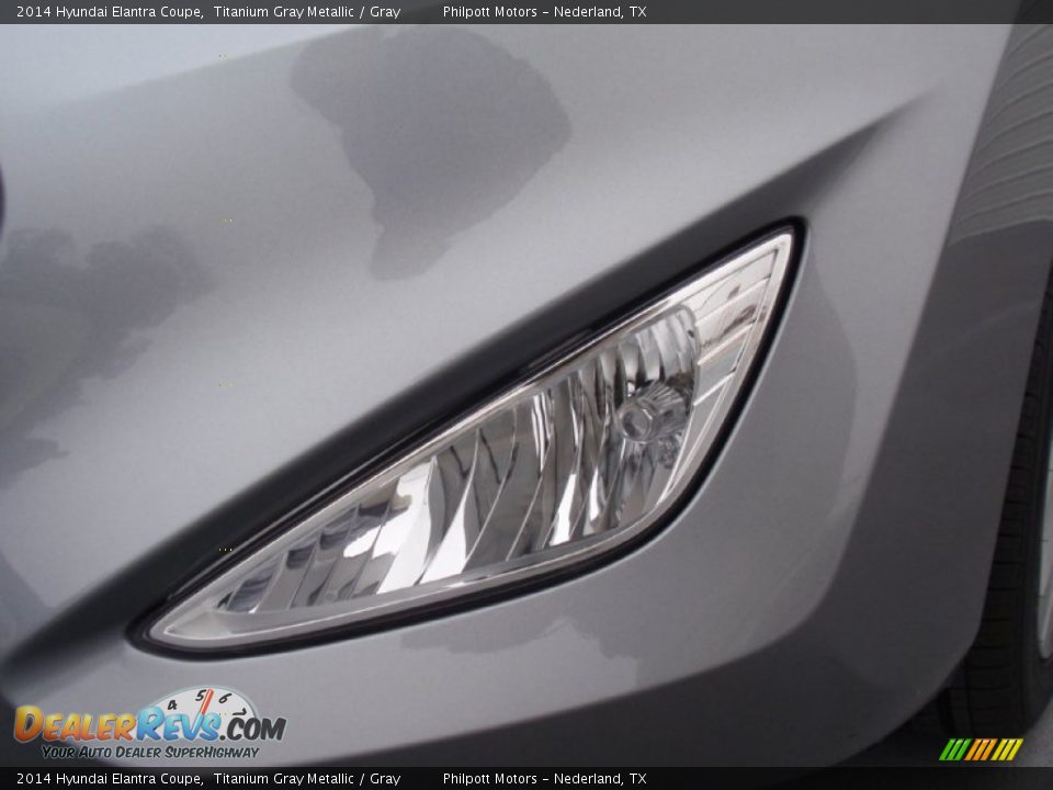 2014 Hyundai Elantra Coupe Titanium Gray Metallic / Gray Photo #10