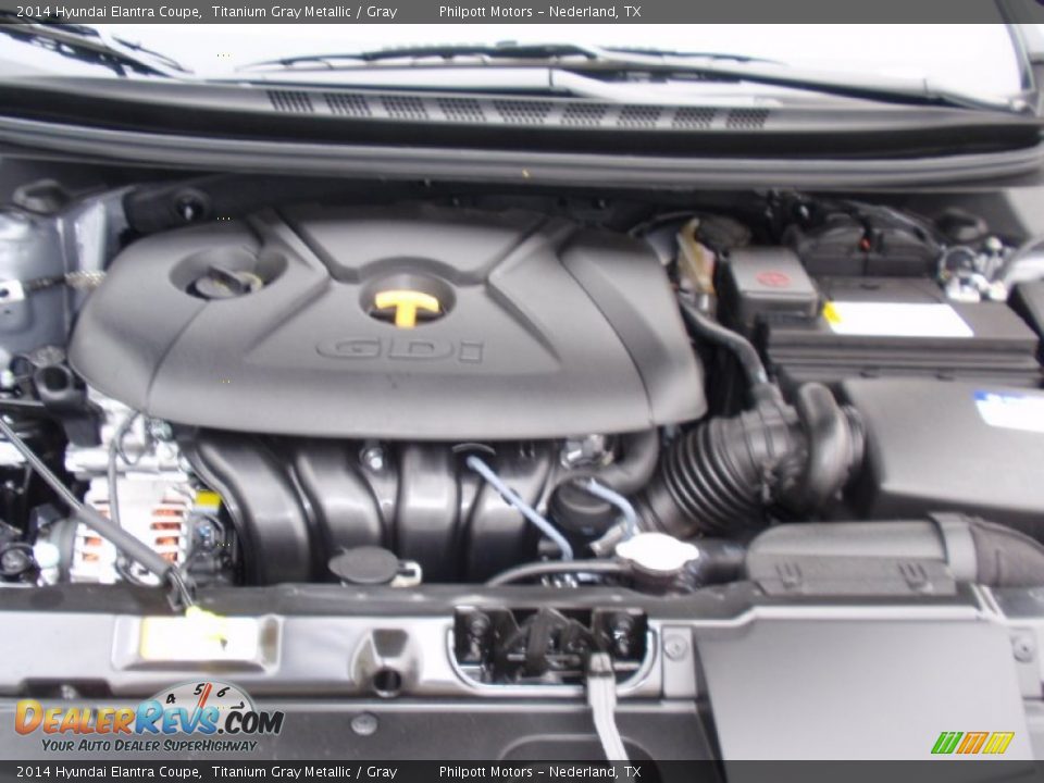 2014 Hyundai Elantra Coupe Titanium Gray Metallic / Gray Photo #15