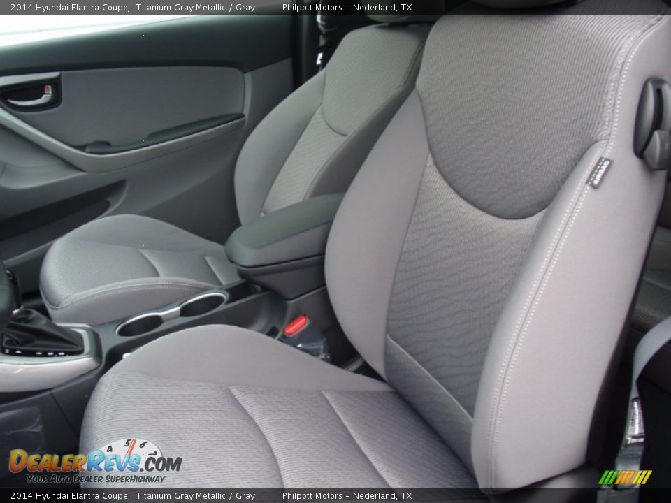 Front Seat of 2014 Hyundai Elantra Coupe  Photo #24