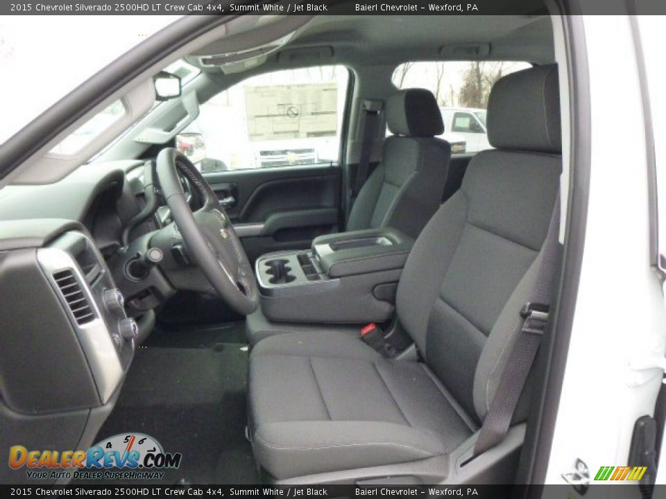 Jet Black Interior - 2015 Chevrolet Silverado 2500HD LT Crew Cab 4x4 Photo #10