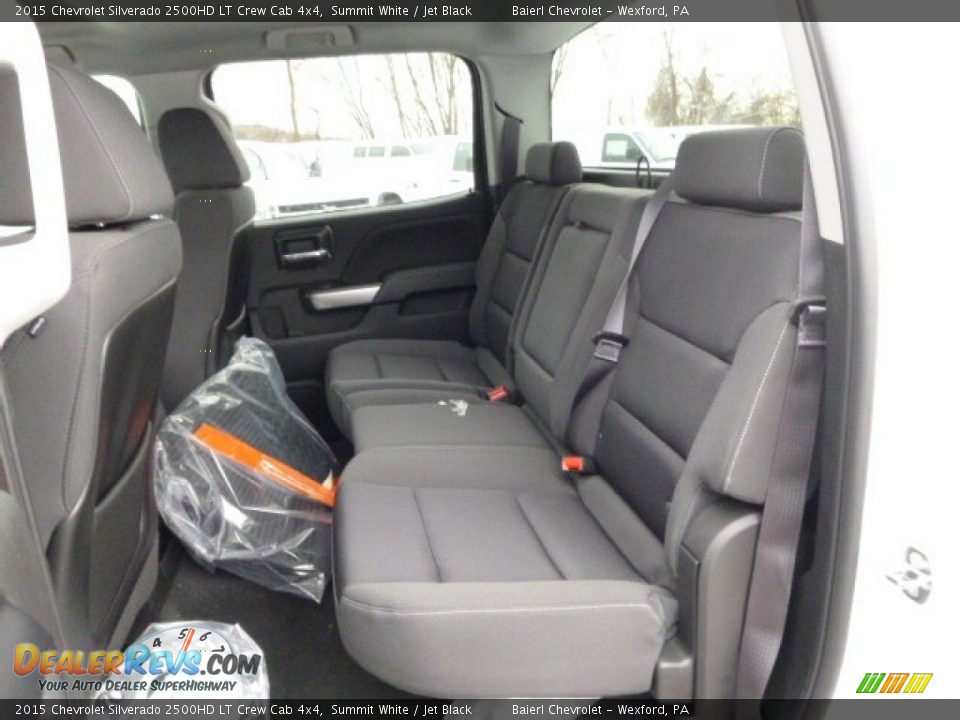 Rear Seat of 2015 Chevrolet Silverado 2500HD LT Crew Cab 4x4 Photo #12