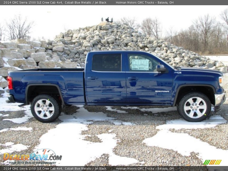 2014 GMC Sierra 1500 SLE Crew Cab 4x4 Cobalt Blue Metallic / Jet Black Photo #1