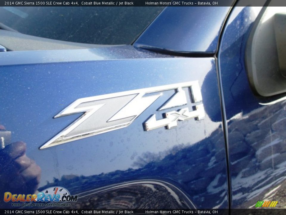 2014 GMC Sierra 1500 SLE Crew Cab 4x4 Cobalt Blue Metallic / Jet Black Photo #5