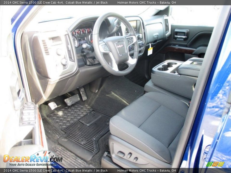 2014 GMC Sierra 1500 SLE Crew Cab 4x4 Cobalt Blue Metallic / Jet Black Photo #7
