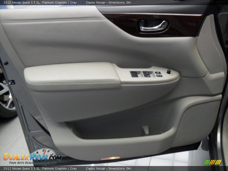 2012 Nissan Quest 3.5 SL Platinum Graphite / Gray Photo #16