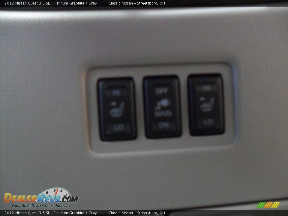 2012 Nissan Quest 3.5 SL Platinum Graphite / Gray Photo #23