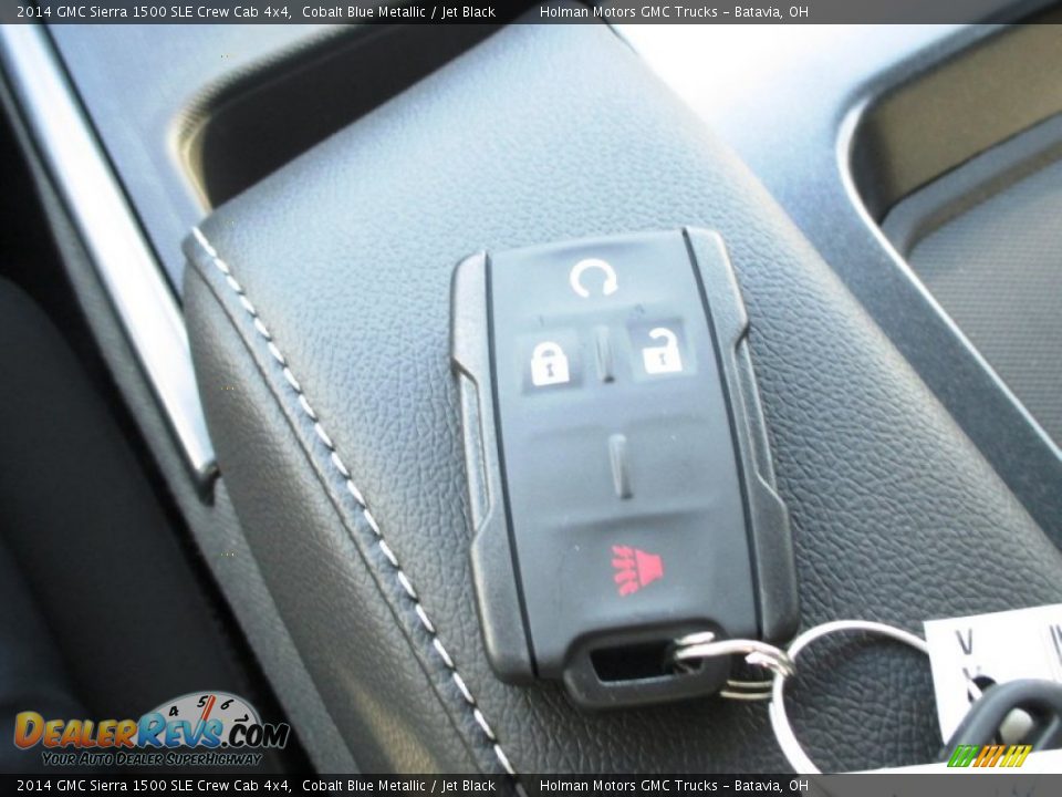 2014 GMC Sierra 1500 SLE Crew Cab 4x4 Cobalt Blue Metallic / Jet Black Photo #17