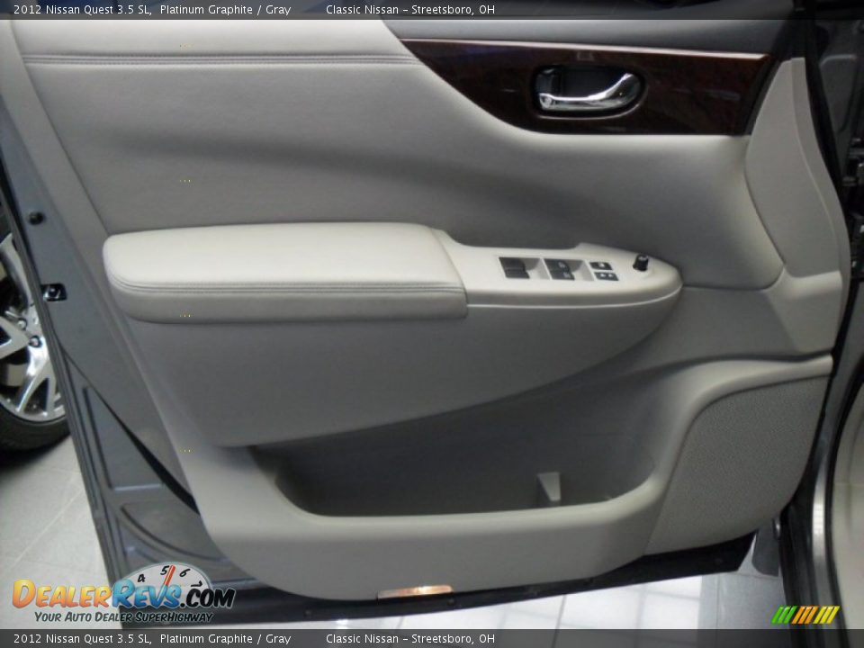 2012 Nissan Quest 3.5 SL Platinum Graphite / Gray Photo #33