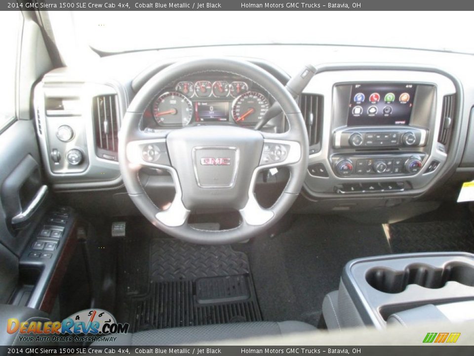 2014 GMC Sierra 1500 SLE Crew Cab 4x4 Cobalt Blue Metallic / Jet Black Photo #25