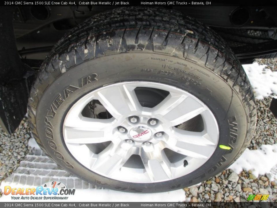 2014 GMC Sierra 1500 SLE Crew Cab 4x4 Cobalt Blue Metallic / Jet Black Photo #27