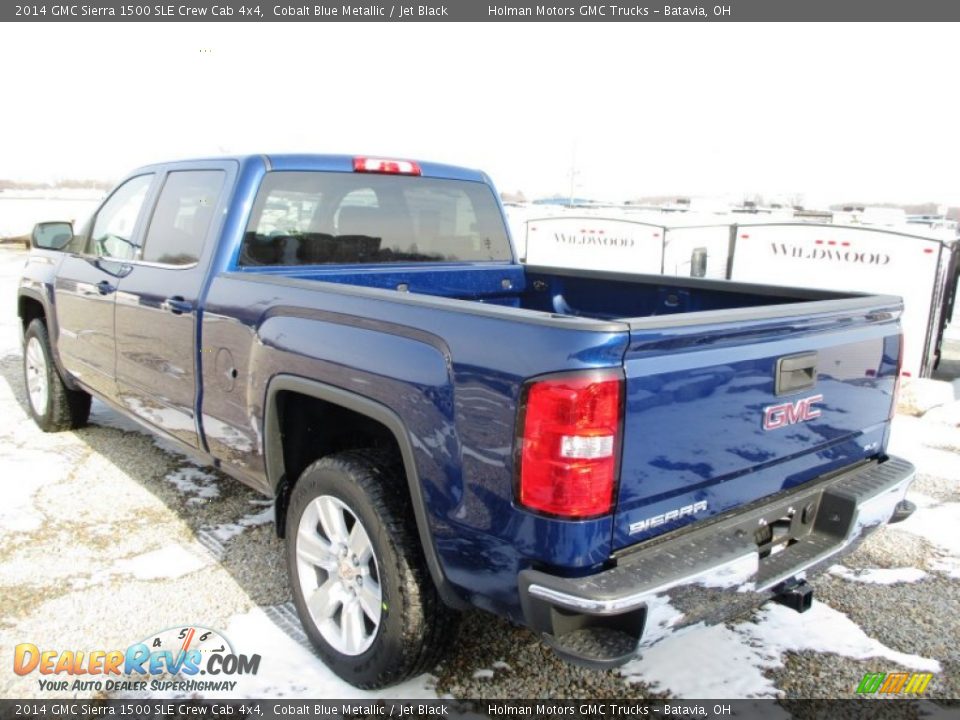 2014 GMC Sierra 1500 SLE Crew Cab 4x4 Cobalt Blue Metallic / Jet Black Photo #28