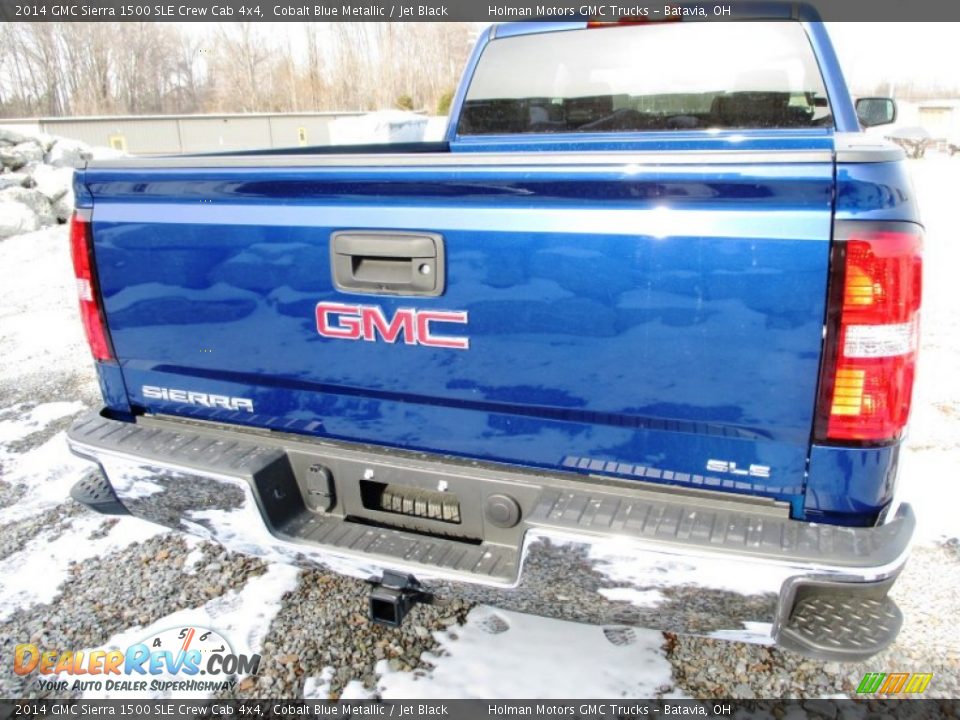 2014 GMC Sierra 1500 SLE Crew Cab 4x4 Cobalt Blue Metallic / Jet Black Photo #30