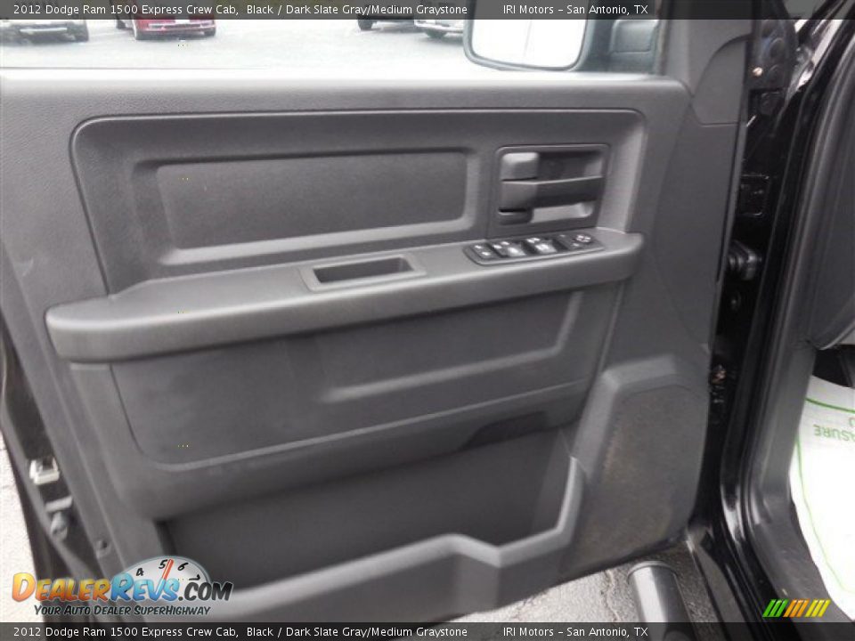 2012 Dodge Ram 1500 Express Crew Cab Black / Dark Slate Gray/Medium Graystone Photo #12