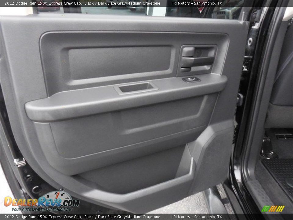 2012 Dodge Ram 1500 Express Crew Cab Black / Dark Slate Gray/Medium Graystone Photo #15