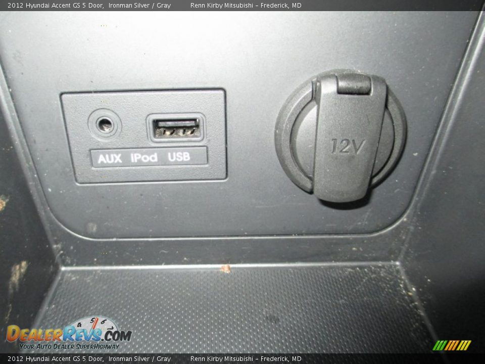 2012 Hyundai Accent GS 5 Door Ironman Silver / Gray Photo #23