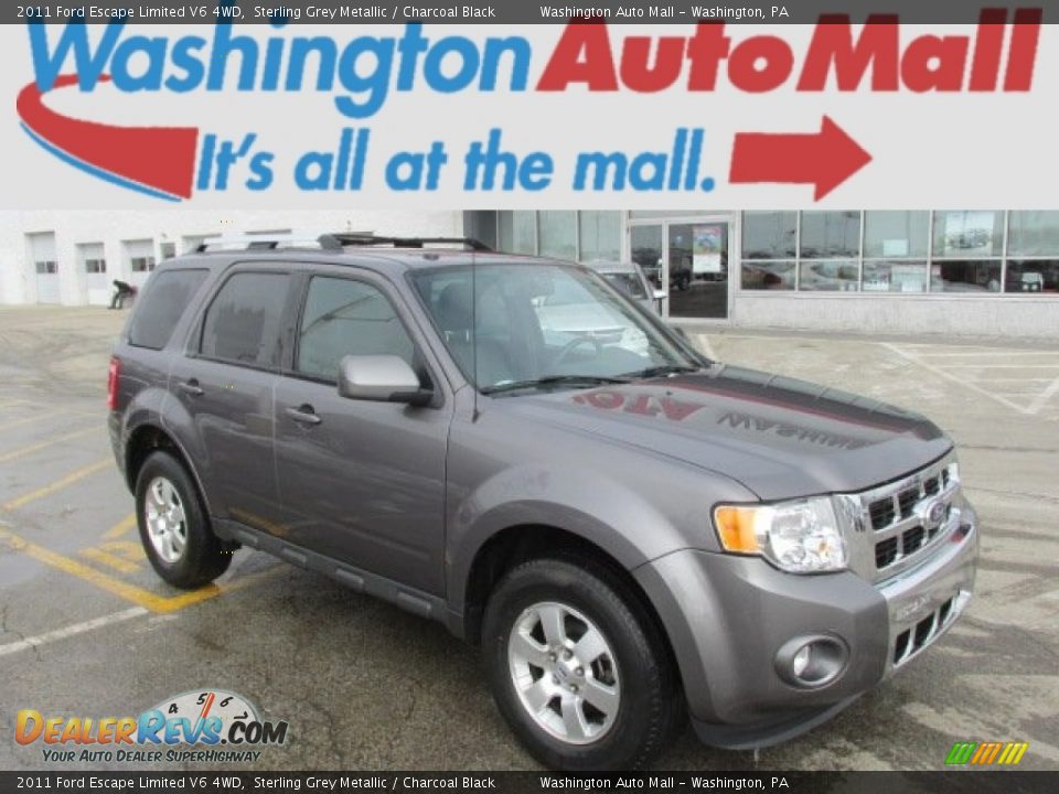 2011 Ford Escape Limited V6 4WD Sterling Grey Metallic / Charcoal Black Photo #1