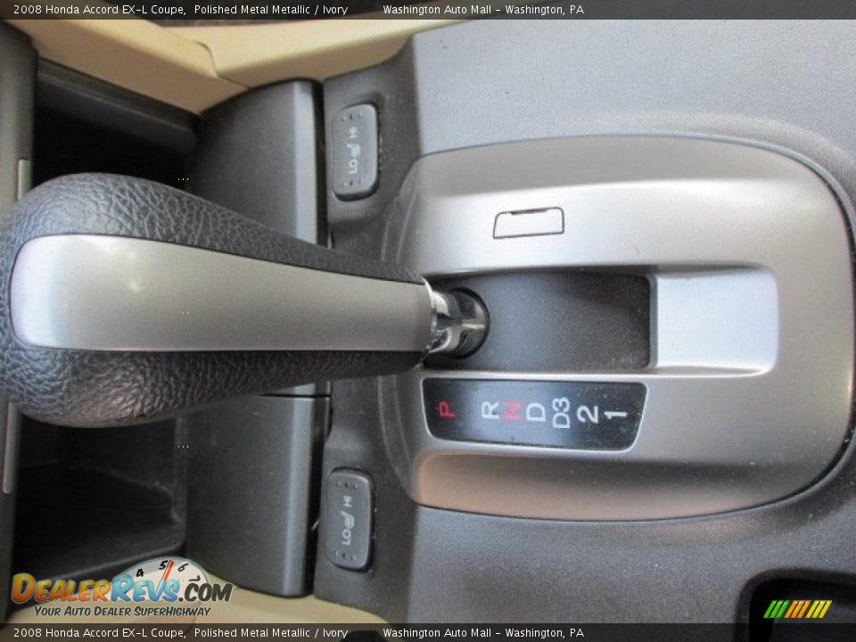 2008 Honda Accord EX-L Coupe Polished Metal Metallic / Ivory Photo #13