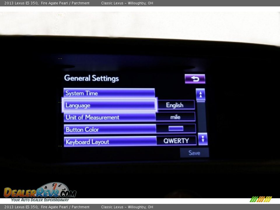 2013 Lexus ES 350 Fire Agate Pearl / Parchment Photo #26