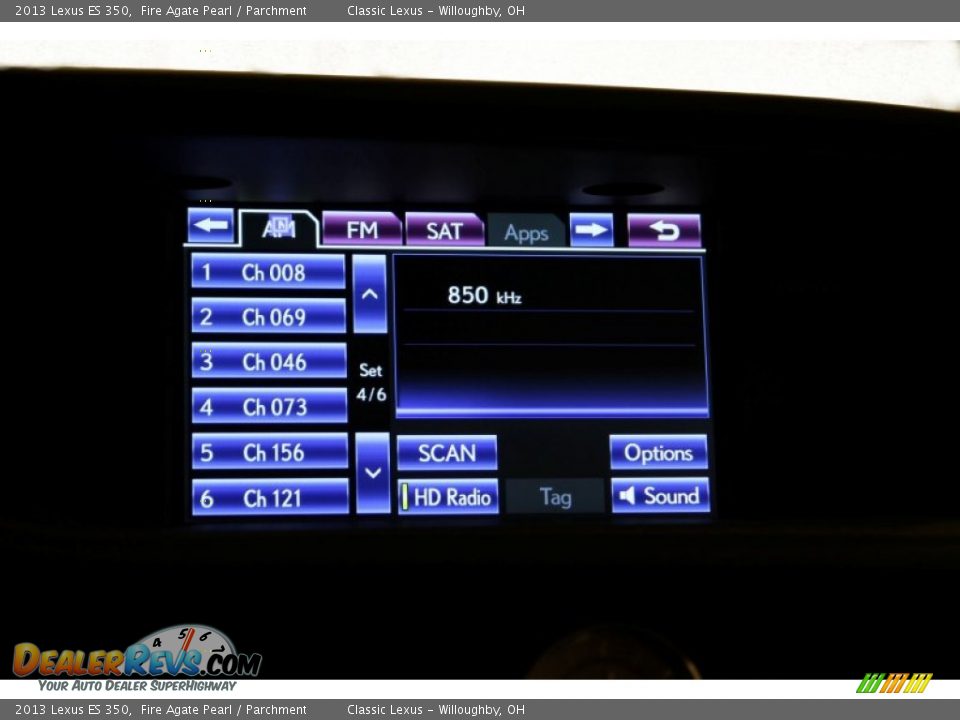 2013 Lexus ES 350 Fire Agate Pearl / Parchment Photo #34