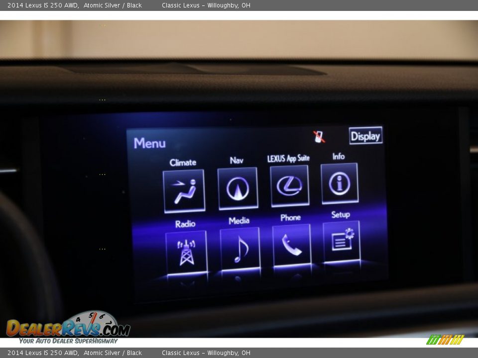 2014 Lexus IS 250 AWD Atomic Silver / Black Photo #24