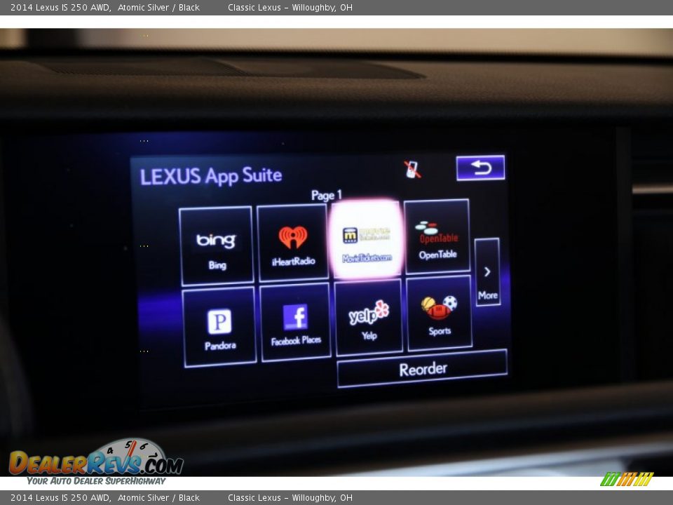 2014 Lexus IS 250 AWD Atomic Silver / Black Photo #26