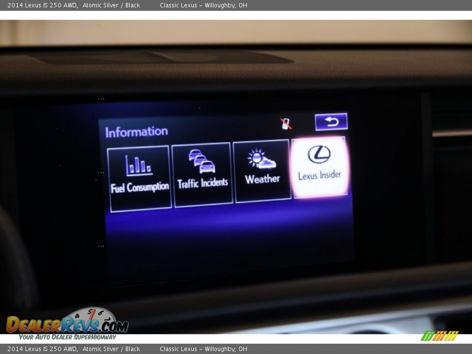 2014 Lexus IS 250 AWD Atomic Silver / Black Photo #27