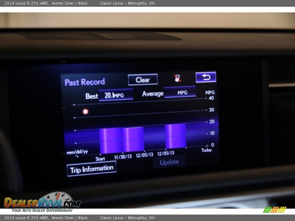 2014 Lexus IS 250 AWD Atomic Silver / Black Photo #28