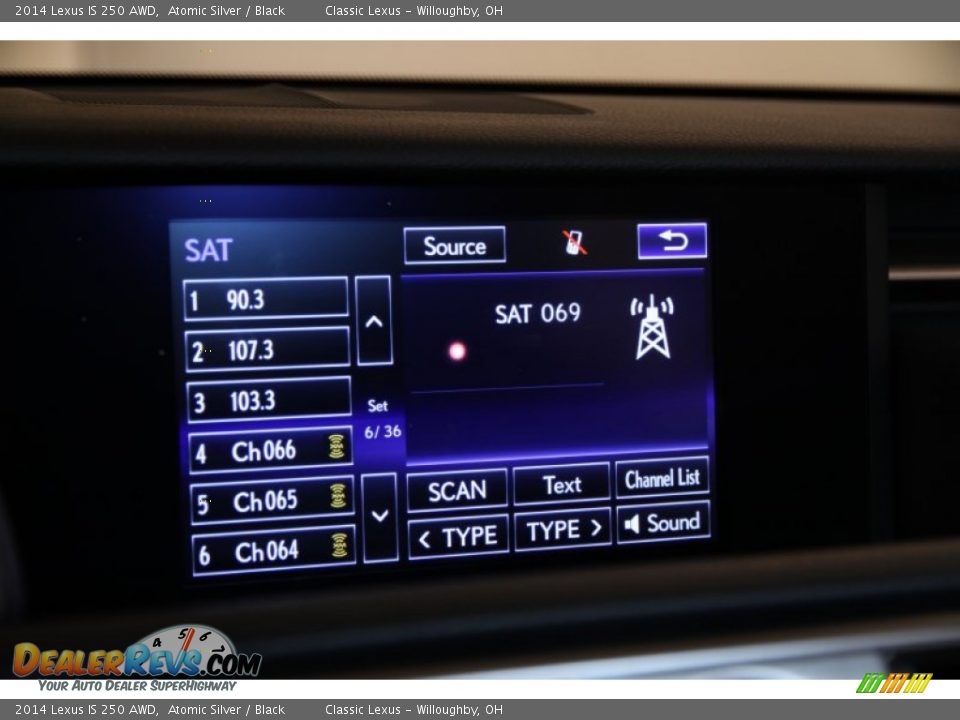 2014 Lexus IS 250 AWD Atomic Silver / Black Photo #34